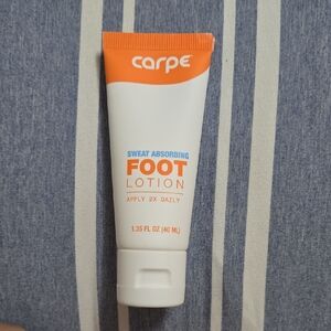 Carpe Orange and White Sweat Absorbing Foot Lotion
